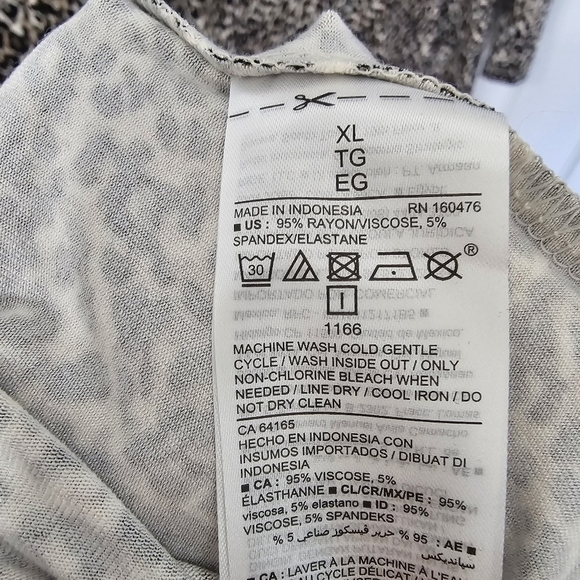 Old Navy animal print dress long sleeve round neck NWT XL - Picture 8 of 8